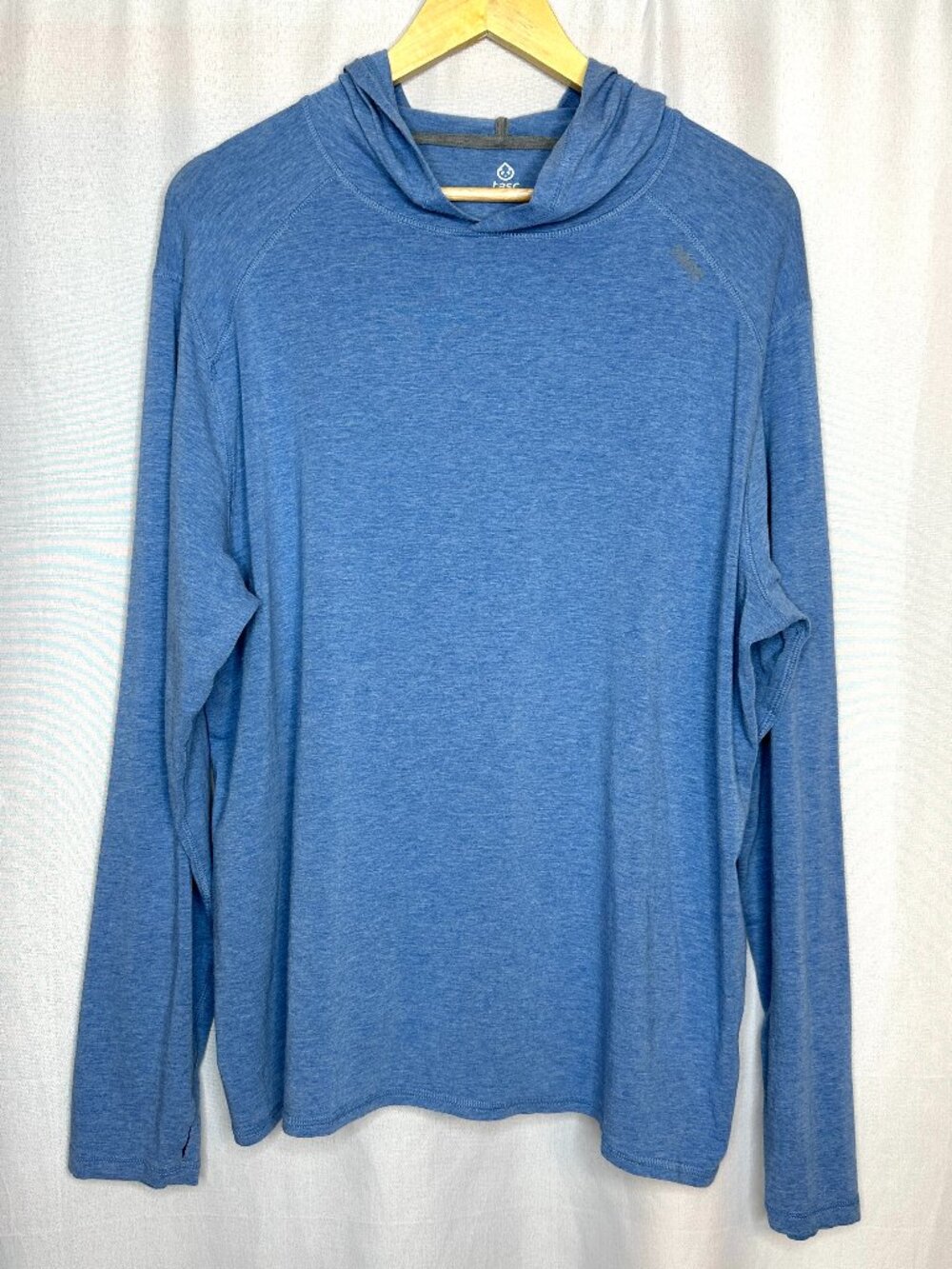 TASC Carrollton Performance Hoodie, XL Blue Heather Athleisure Outdoor Nature